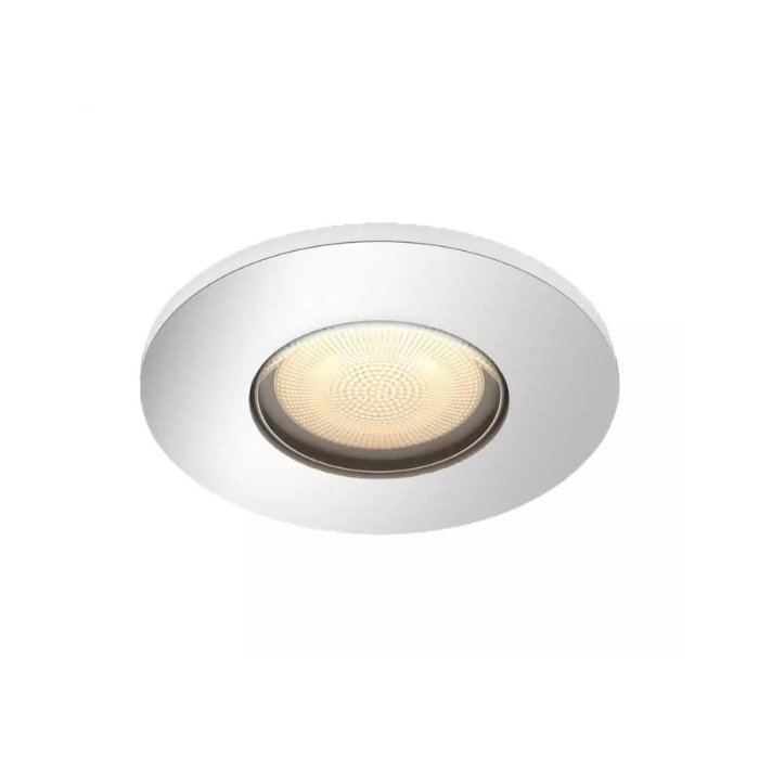 Philips Hue Adore Bathroom Recessed Spotlight | Smart LED Tunable White | Silver